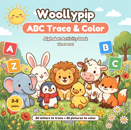 Woollypip – ABC Trace & Color book cover